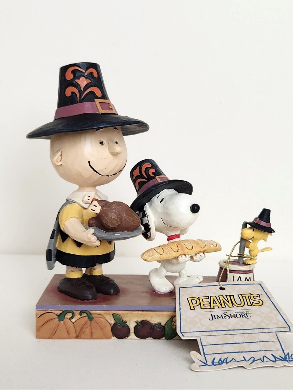 Jim Shore Peanuts Thanksgiving Snoopy Charlie Brown Woodstock Figurine